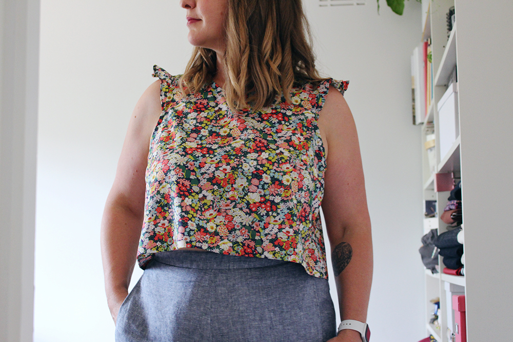 How to Fray the Hem on the Ashton Top » Helen's Closet Patterns